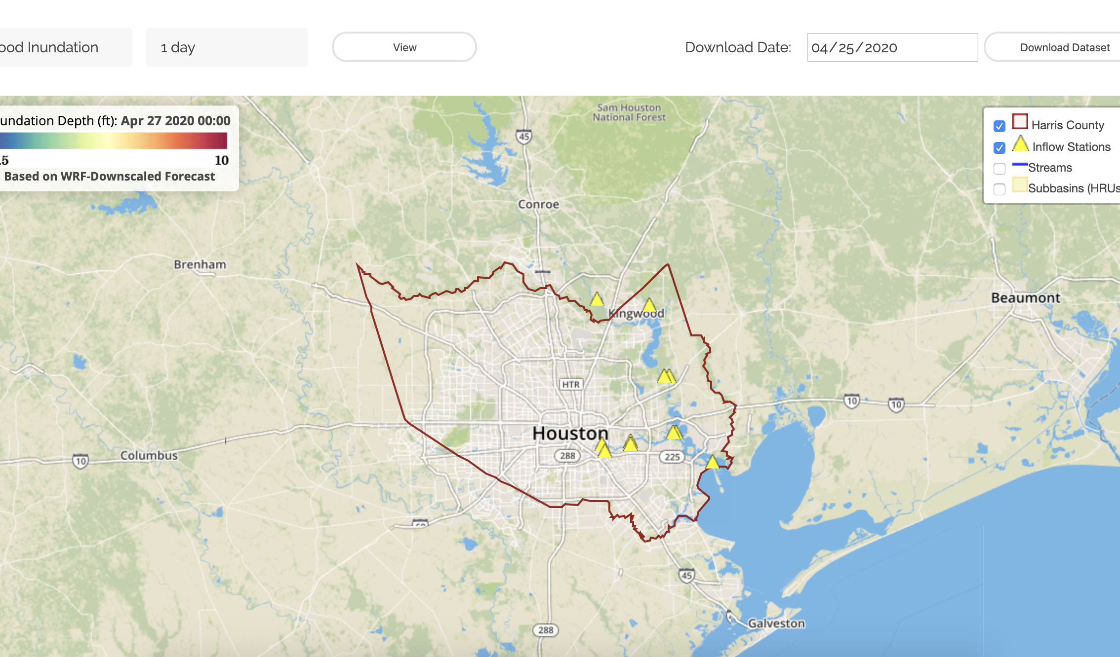 Houston Flood Monitor