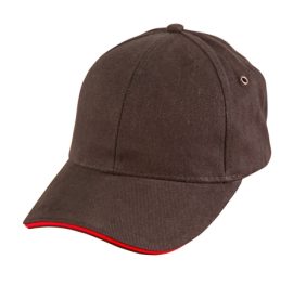 Heavy brushed cotton with with sandwich peak cap