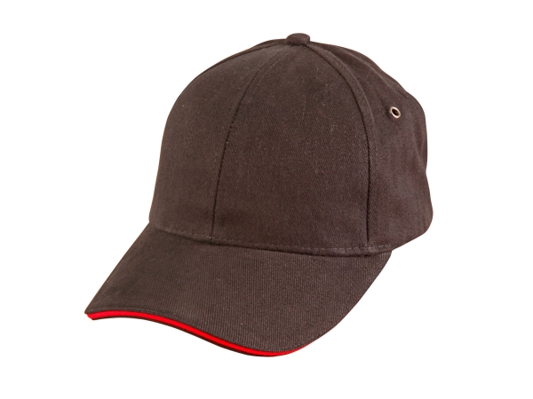 Heavy brushed cotton with with sandwich peak cap