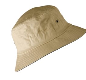 Enzyme washed with contrasting underbrim bucket hat