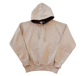 Close front fleecy hoodie