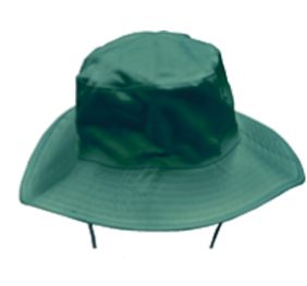 Surf hat with breakaway clip on chin strap