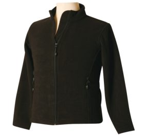 Bonded Polar Fleece Full Zip Fitted Jacket