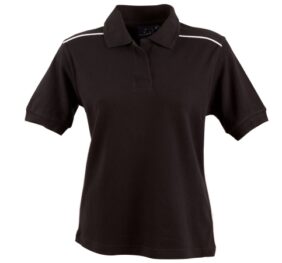 Pure Cotton Contrast   Piping Short Sleeve Polo