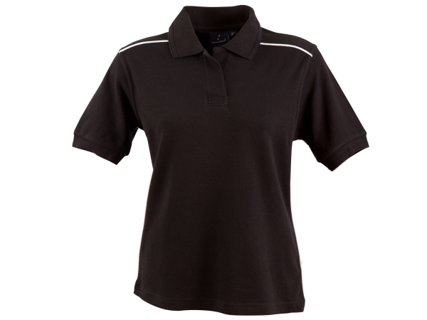 Pure Cotton Contrast   Piping Short Sleeve Polo