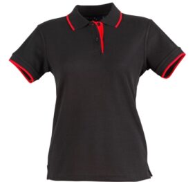 Contrast Pique Short Sleeve Polo