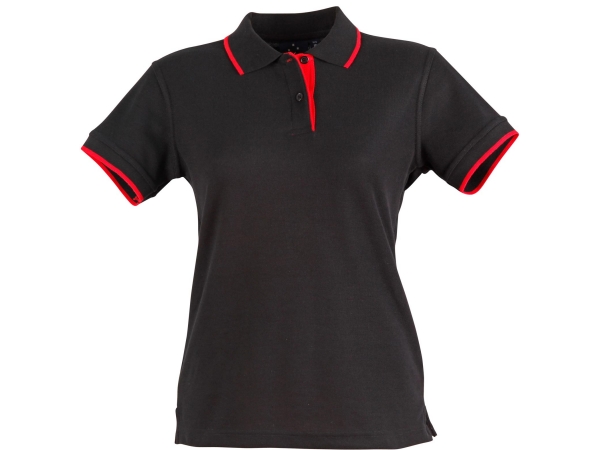 Contrast Pique Short Sleeve Polo