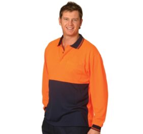 High visibility long sleeve polo