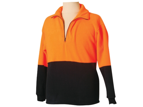 Hi-Vis half zip pullover