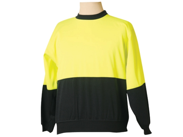 Hi-Vis two tone crew neck windcheater