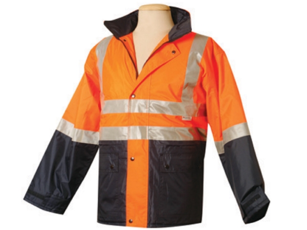 High visibility two tone jacket with 3M reflective tapes