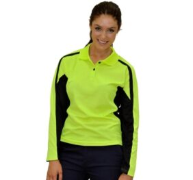 TruDry long sleeve safety polo