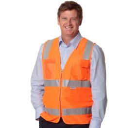 Hi-Vis safety vest with ID pocket & 3M tapes