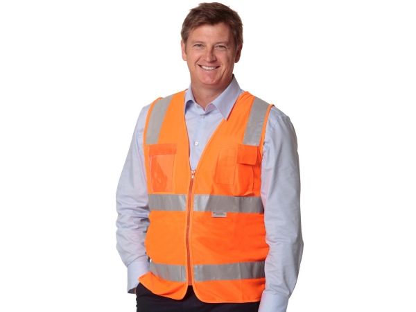 Hi-Vis safety vest with ID pocket & 3M tapes