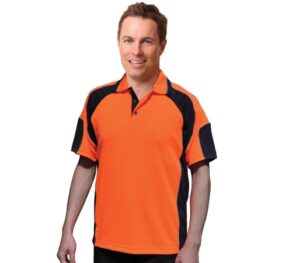 CoolDry Hi-Vis polo with underarms mesh