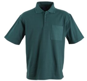 220 gsm Poly/ cotton Pique Fabric Pocket Polo