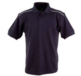 Pure Cotton Contrast  Piping short Sleeve Polo